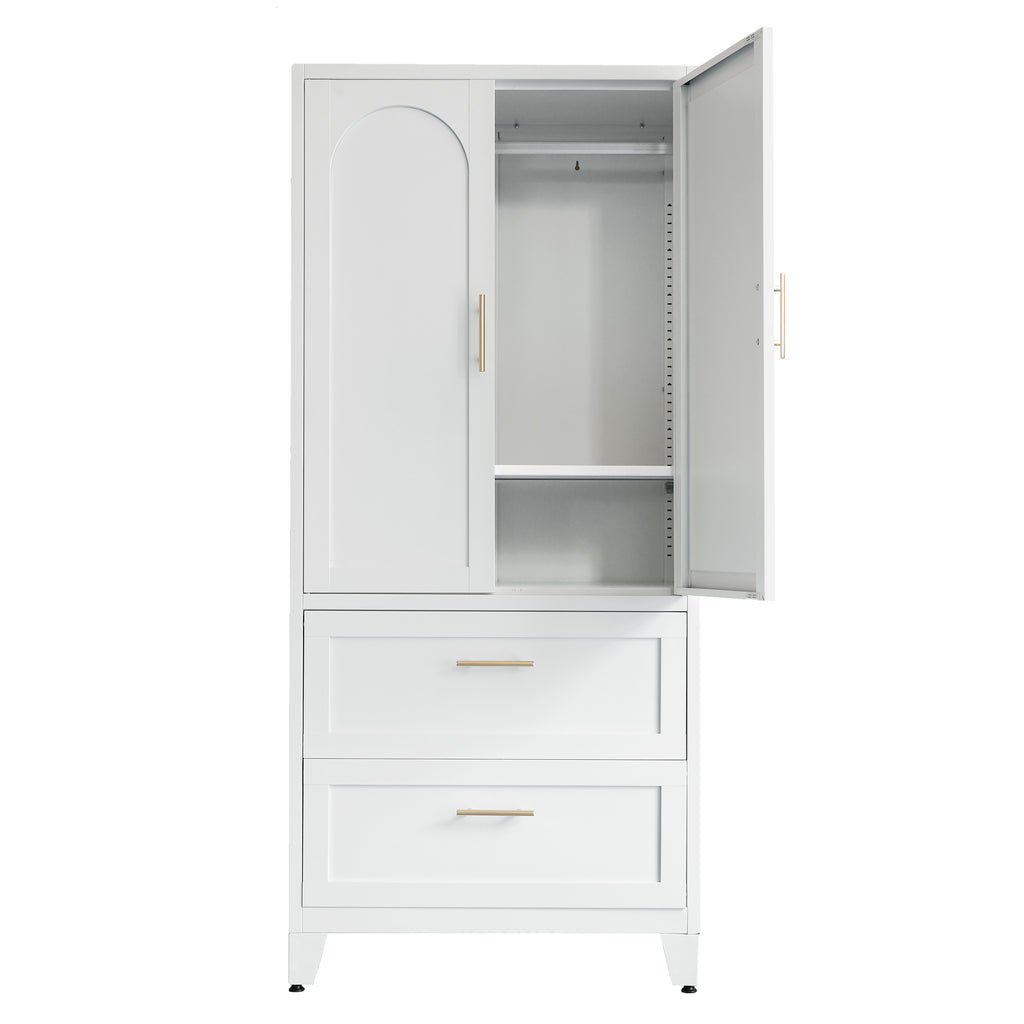 Arch Wardrobe 71, angled view with one door open