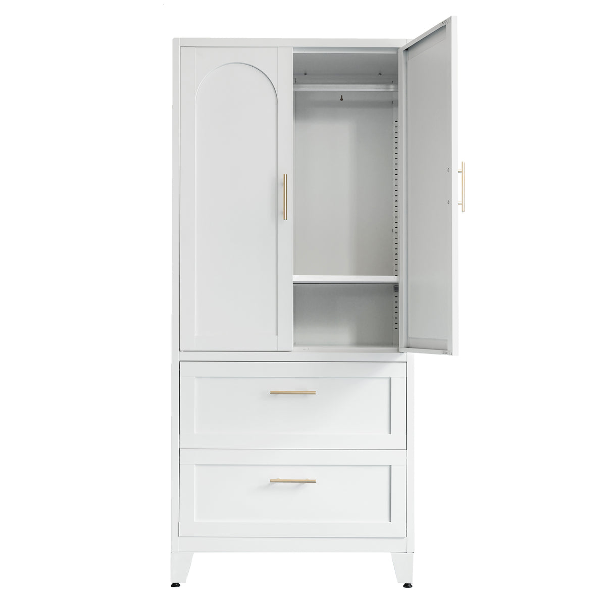 Arch Wardrobe 71, angled view with one door open