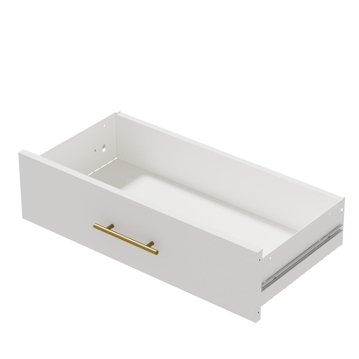Drawer from Louvered Wardrobe 71 with a gold-tone bar handle