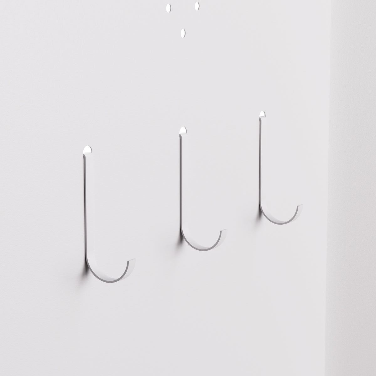 Close-up of the hooks on the side panel of Pantry 72