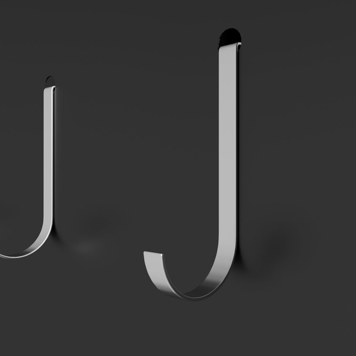 Close-up of the side hooks on Pantry Hutch 72 in Graphite