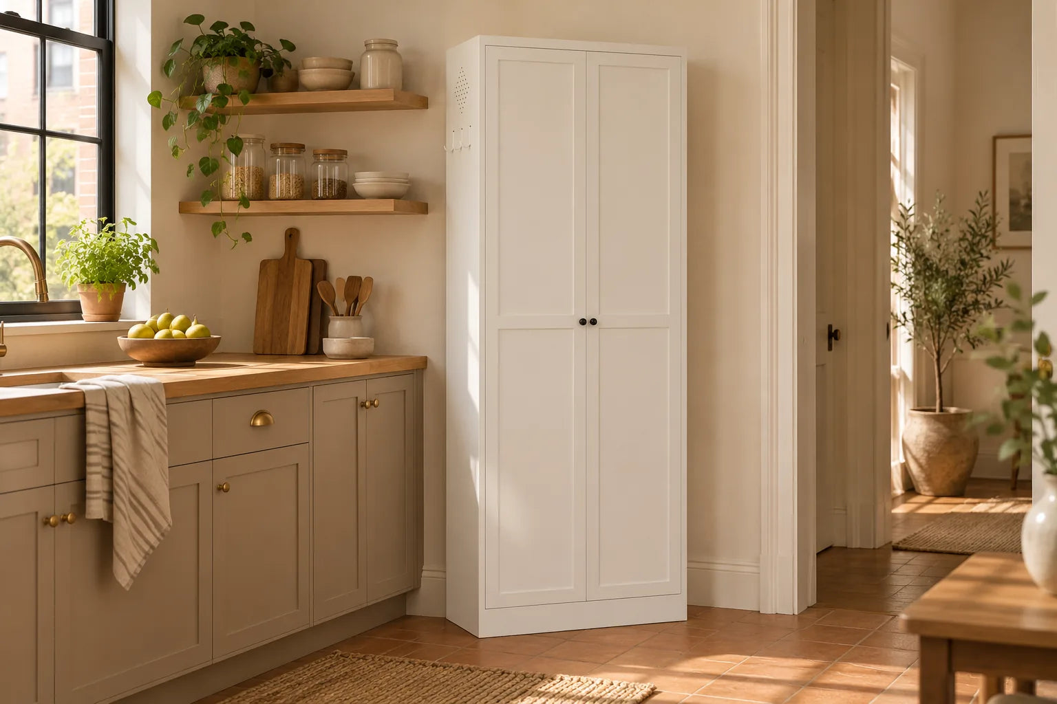 Pantry 72 — Chalk in a small kitchen, generated scene